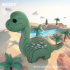 Dinosaur 3D Handmade DIY three-dimensional jigsaw puzzle, children's intelligence, parent-child interactive assembly toy, small ornament assembly Application Scenario